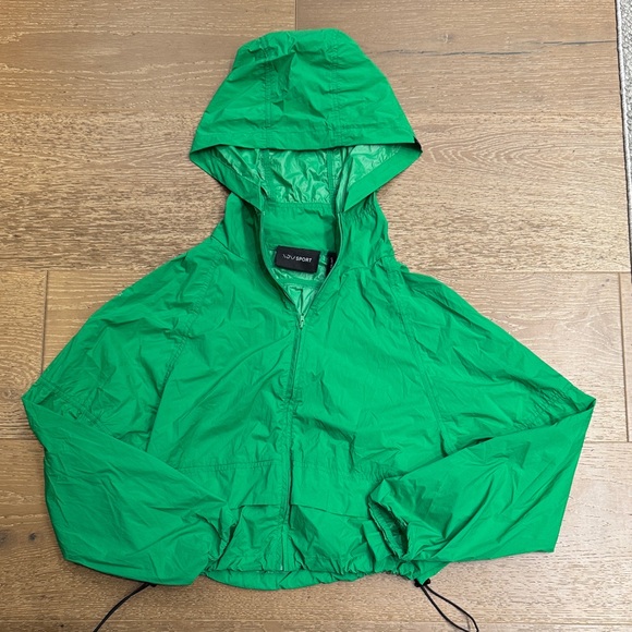 Nova Sport Green Windbreaker Jacket Lightweight Zip Up Athletic Size size S - Picture 3 of 6